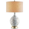 Pale Blue Glazed Table Lamp on Designer Pages